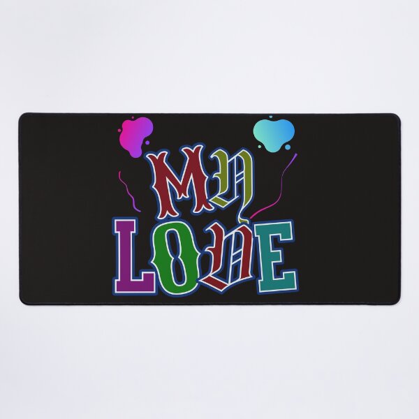 Item preview, My Love Bold Colorful Typography Design designed and sold by Moon2025.