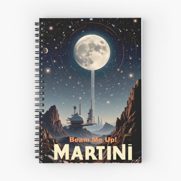 Item preview, Mid Century Space Age Martini Space Travel "Beam Me Up" designed and sold by Lee Hiller Designs.