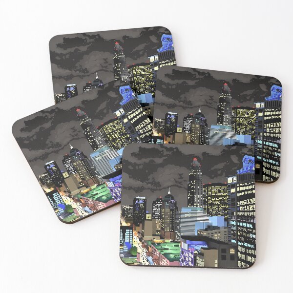 Item preview, Night time Cityscape Pixel Art designed and sold by Pixellation.
