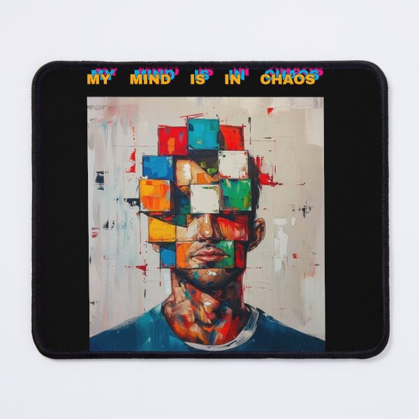 Item preview, My Mind Is In Chaos - Abstract Cubist Portrait designed and sold by Zakshop3.