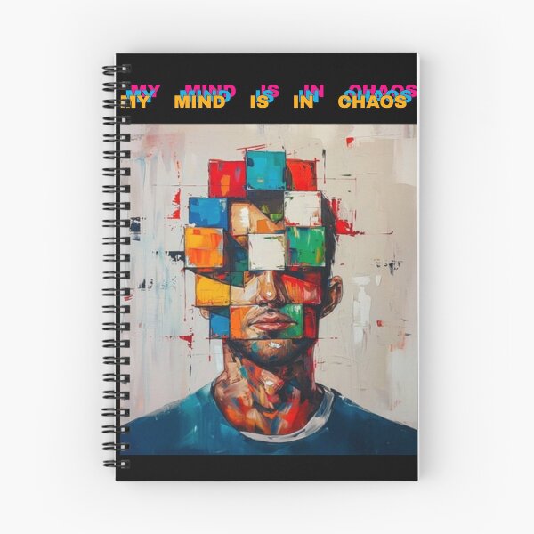 Item preview, My Mind Is In Chaos - Abstract Cubist Portrait designed and sold by Zakshop3.