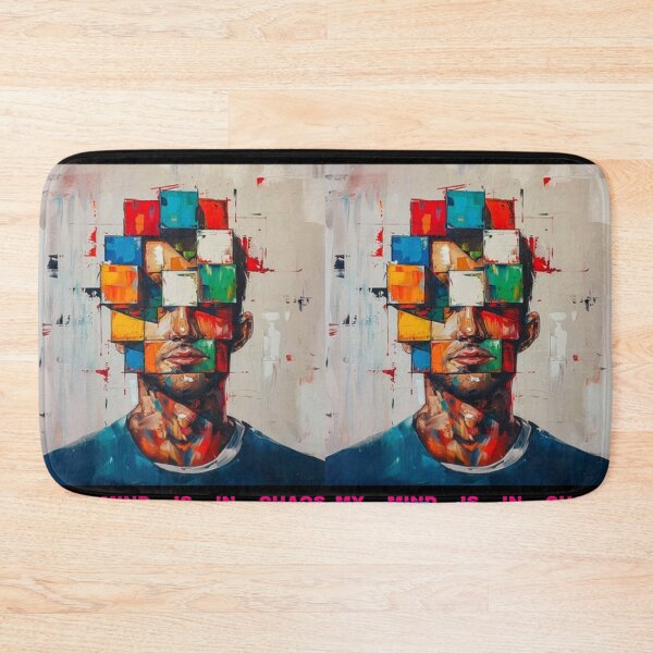 Item preview, My Mind Is In Chaos - Abstract Cubist Portrait designed and sold by Zakshop3.
