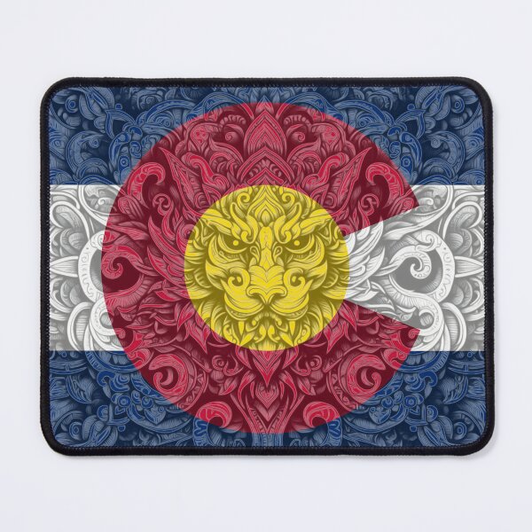 Item preview, Dragon Art Tile 051925 33 Colorado Flag Iconography Series designed and sold by Lazarustci.