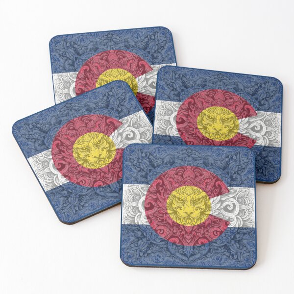 Item preview, Dragon Art Tile 051925 33 Colorado Flag Iconography Series designed and sold by Lazarustci.