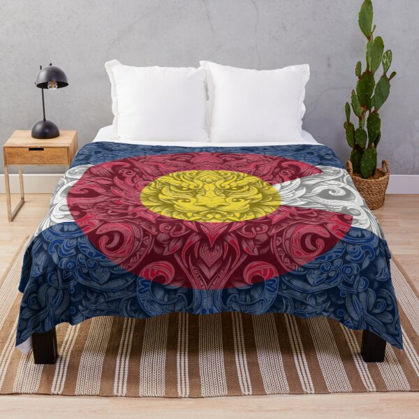 Item preview, Dragon Art Tile 051925 33 Colorado Flag Iconography Series designed and sold by Lazarustci.