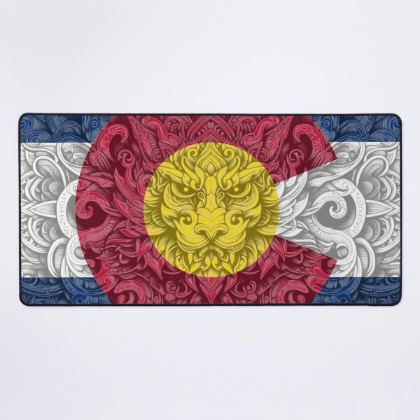 Item preview, Dragon Art Tile 051925 33 Colorado Flag Iconography Series designed and sold by Lazarustci.