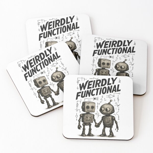 Item preview, Weirdly Functional. Cute wellbeing Robots. designed and sold by Shoot-The-Moon.