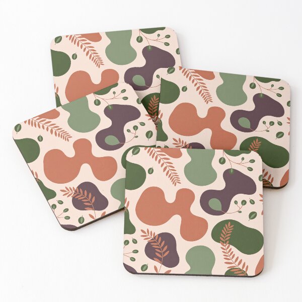 Item preview, Earthy Harmony – Abstract Organic Blobs with Warm Tones designed and sold by pnidesign.