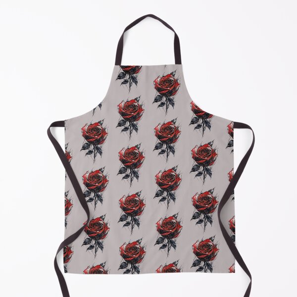 Item preview, Dark Gothic Red Rose Sketch – Grunge Tattoo Style Floral Art Design designed and sold by IdeaSmith.