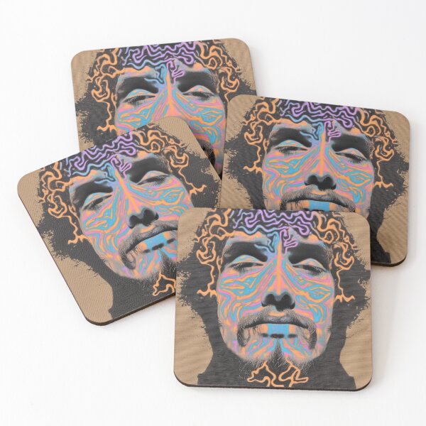 Item preview, Rapper Pouya Surreal Neon Brain Vintage Psychedelic Abstract Art designed and sold by Mystikos Art.