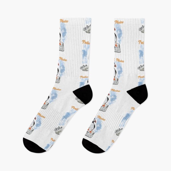 Item preview, Maine Puffin and City designed and sold by ArtRoyal13.