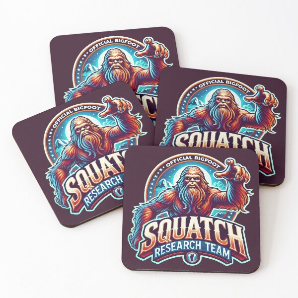 Item preview, Squatch Research Team – Official Bigfoot Hunter Badge Design designed and sold by Victor Shadehorn.