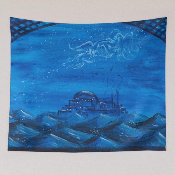 Item preview, Desert Whispers in Azure designed and sold by Rossarosrocksandtrees.