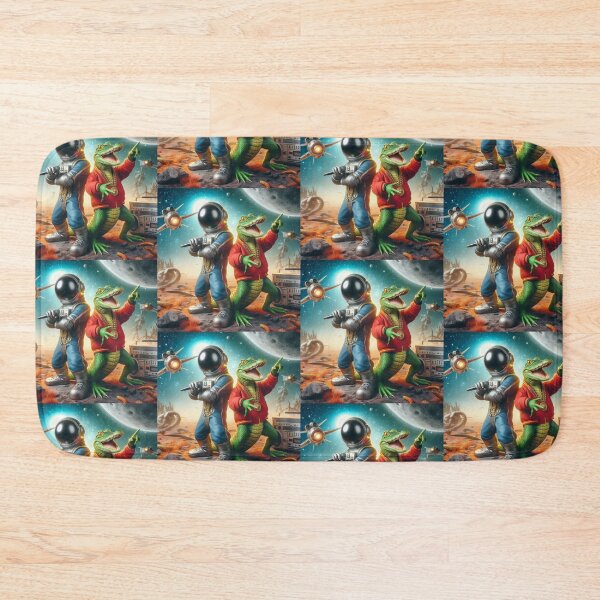 Item preview, astranaut and crocodile rap dancing designed and sold by Dogandesighn.