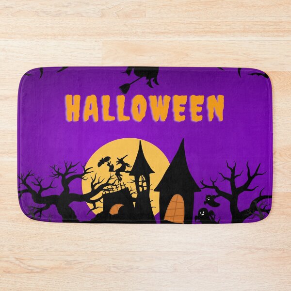 Item preview, Halloween castle and bats designed and sold by Dream Bloom Gallery.