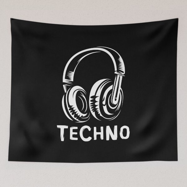 Item preview, Techno headphones for music fans and DJs designed and sold by AndreMi.