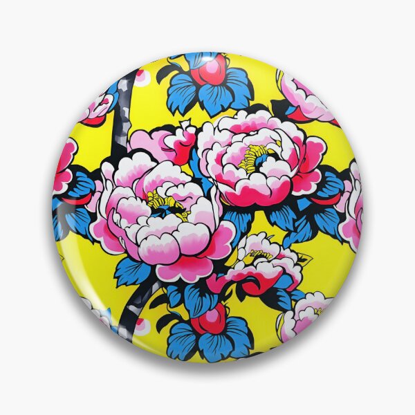 Item preview, Vintage Peony Textile — Vintage Floral Sketch designed and sold by HEADMADE-TV.