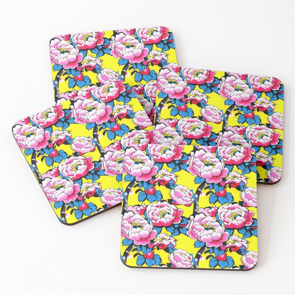 Item preview, Vintage Peony Textile — Vintage Floral Sketch designed and sold by HEADMADE-TV.