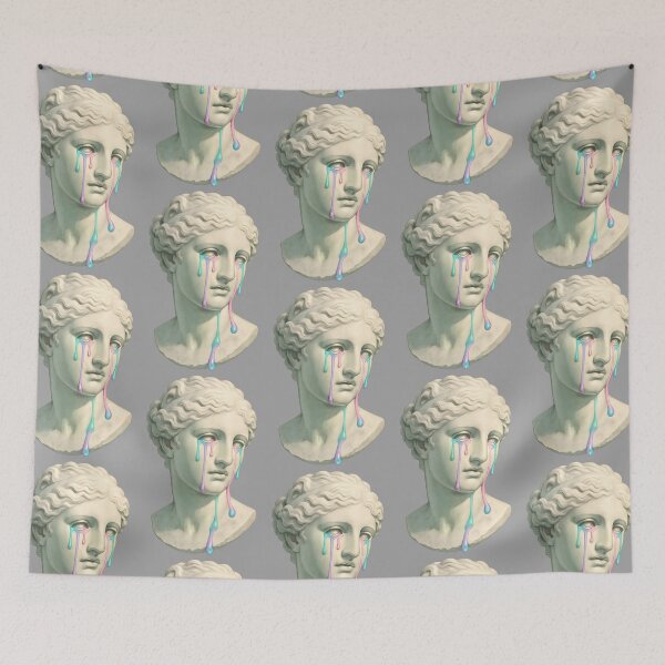 Item preview, Crying Statue Head  Neon Venus Tears  Classical Meltdown designed and sold by Shoot-The-Moon.
