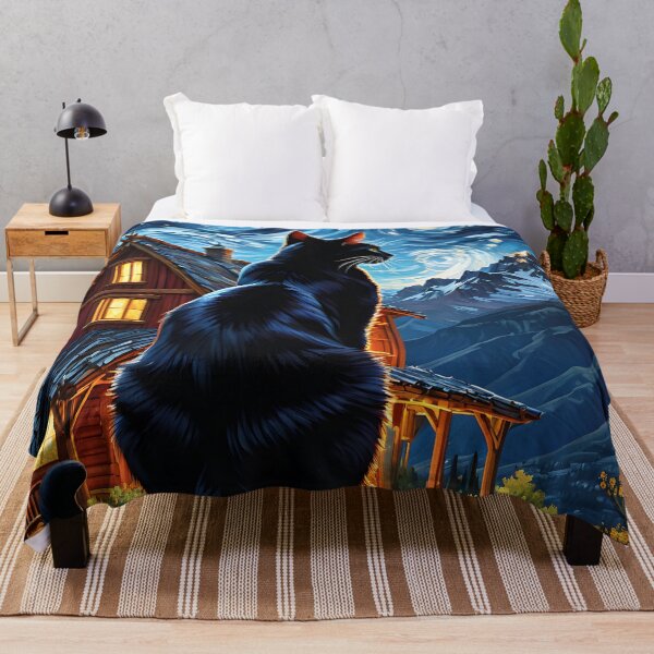 Item preview, Cat Admiring the Starry Night designed and sold by SublimeMusings.