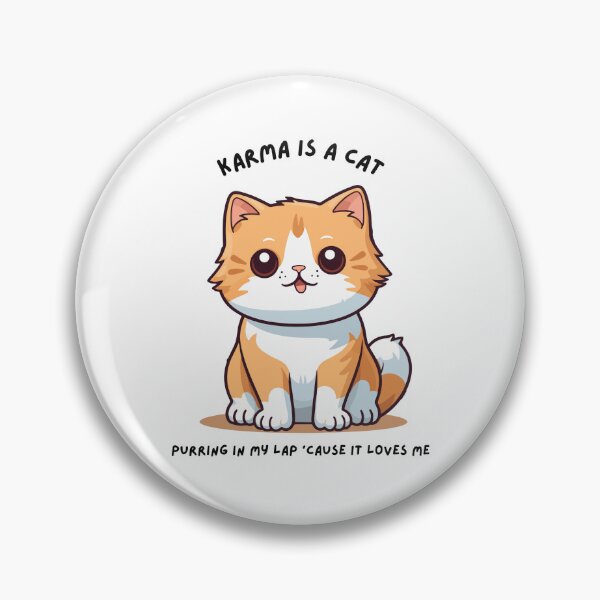 Item preview, karma is a cat - orange version designed and sold by martii528.