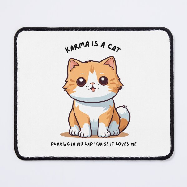 Item preview, karma is a cat - orange version designed and sold by martii528.