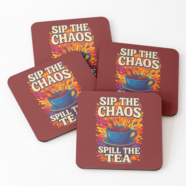 Item preview, Sip the Chaos, Spill the Tea designed and sold by Neonyx2020.
