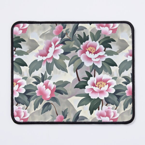 Item preview, Toile Peony Motif — Vintage Sketch designed and sold by HEADMADE-TV.
