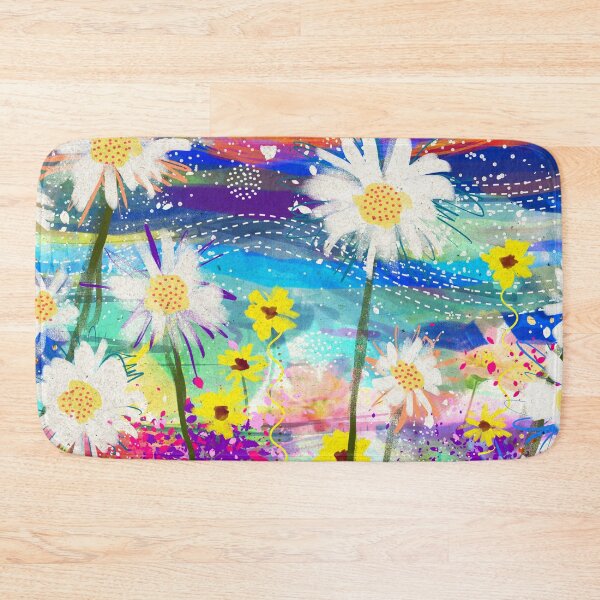 Item preview, Colorful Daisy Floral Art – Vibrant Spring Flower Design, Bright Botanical Wall Art designed and sold by FeralLaFemme.