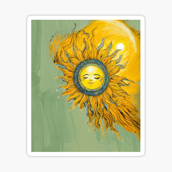 Item preview, The sun in the solstice fire designed and sold by Kata Irrlicht.