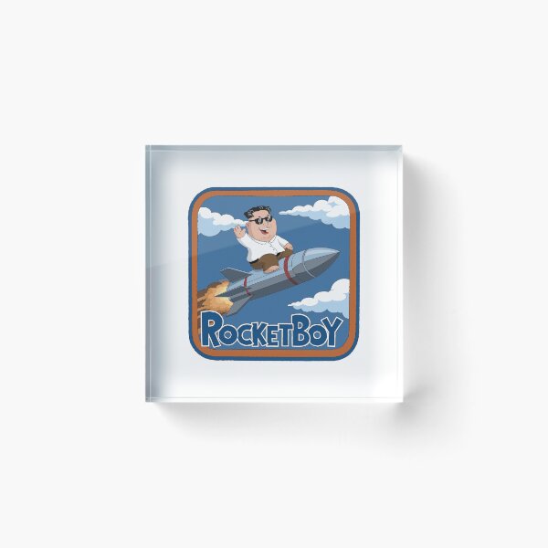 Item preview, Rocketman, Rocket, North Korea, supreme leader, funnyfits70, Humor, Funny, retro, vintage, funny quotes, animal humor, designed and sold by FunnyFits70.