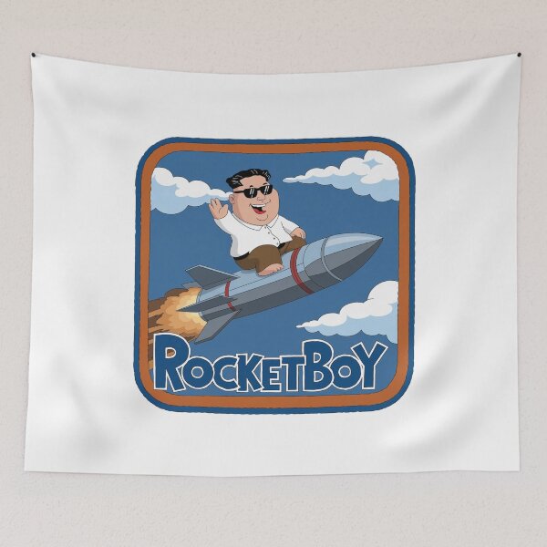 Item preview, Rocketman, Rocket, North Korea, supreme leader, funnyfits70, Humor, Funny, retro, vintage, funny quotes, animal humor, designed and sold by FunnyFits70.