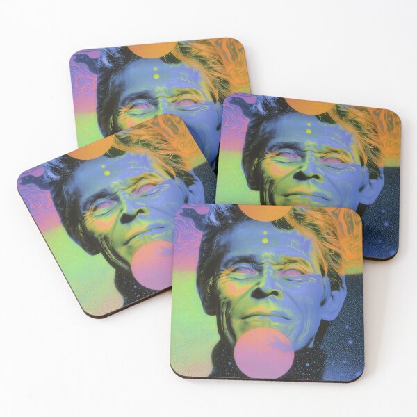 Item preview, Willem Dafoe Surreal Cosmic Neon Planetary Psychedelic Art designed and sold by Mystikos Art.