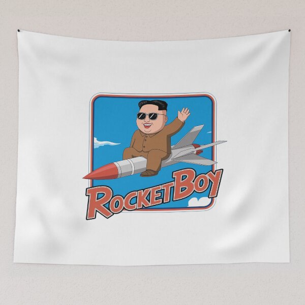 Item preview, Rocketman, Rocket, North Korea, supreme leader, funnyfits70, Humor, Funny, retro, vintage, funny quotes, animal humor, designed and sold by FunnyFits70.