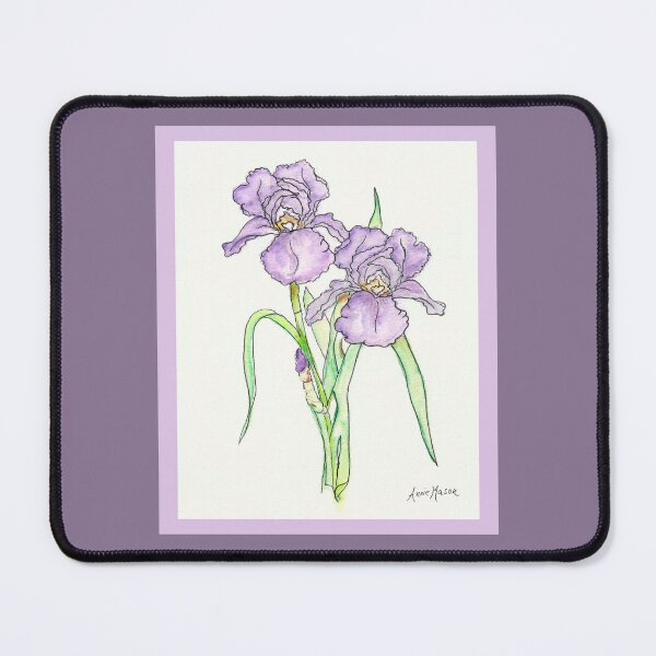 Item preview, Iris - watercolor illustration designed and sold by Annie Mason Art.