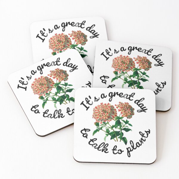 Item preview, Great day to talk to plants: vintage verbena designed and sold by MySciPic.