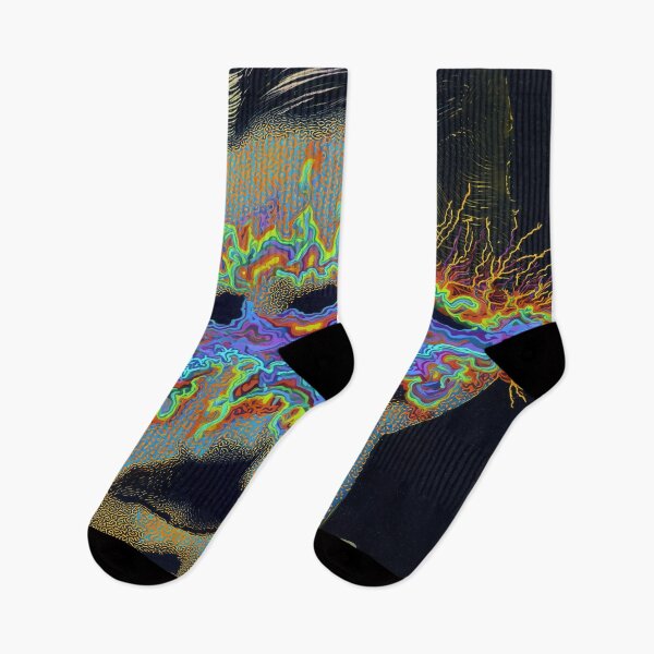 Item preview, Nikola Tesla Surreal Electric Vintage Abstract Visionary Art designed and sold by Mystikos Art.