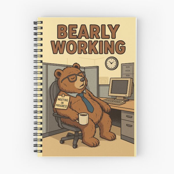 Item preview, Bearly Working – Office Nap Champ designed and sold by A Sinister Sly.