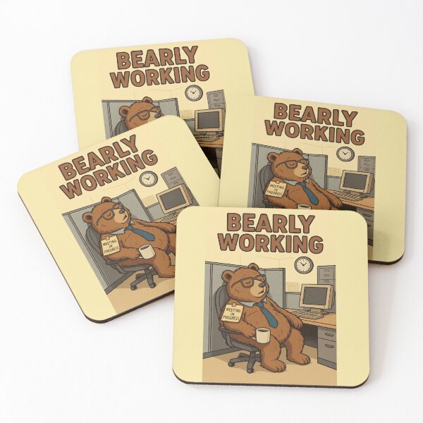 Item preview, Bearly Working – Office Nap Champ designed and sold by A Sinister Sly.
