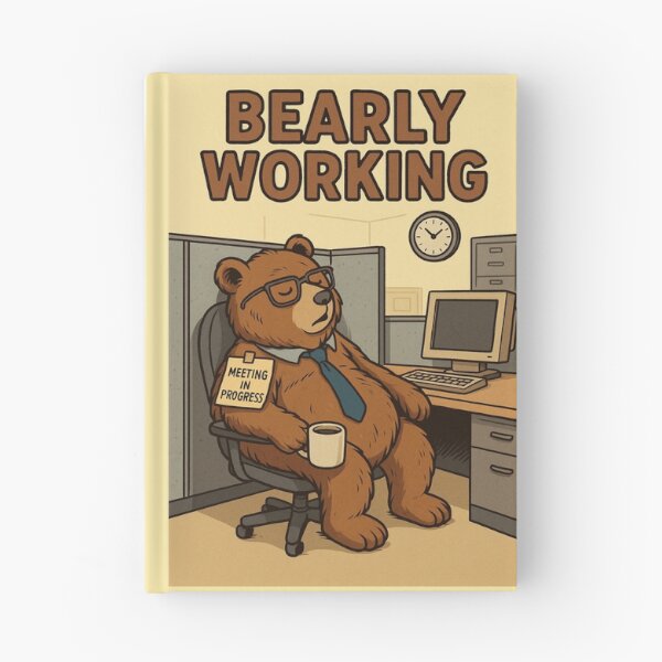 Item preview, Bearly Working – Office Nap Champ designed and sold by A Sinister Sly.