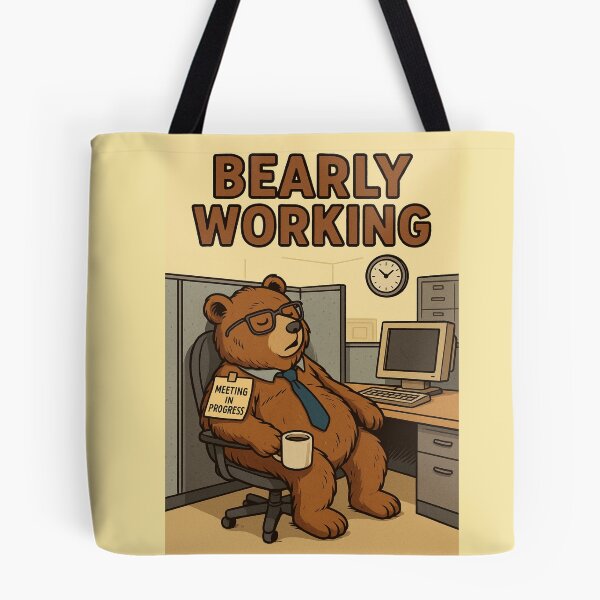 Item preview, Bearly Working – Office Nap Champ designed and sold by A Sinister Sly.