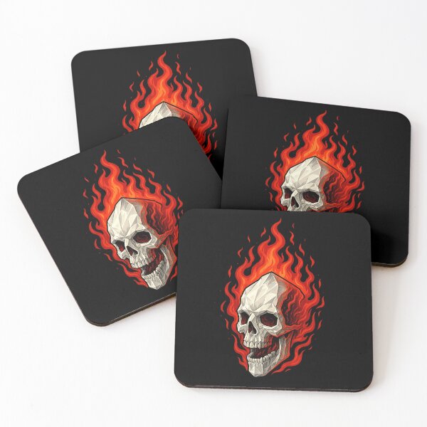 Item preview, Skull in Red Flames  designed and sold by FarieArt.