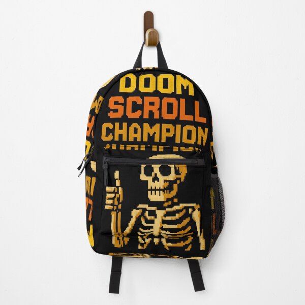 Item preview, Doom Scroll Champion. Funny, Skeleton. designed and sold by Shoot-The-Moon.