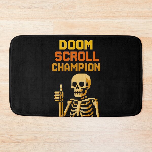 Item preview, Doom Scroll Champion. Funny, Skeleton. designed and sold by Shoot-The-Moon.