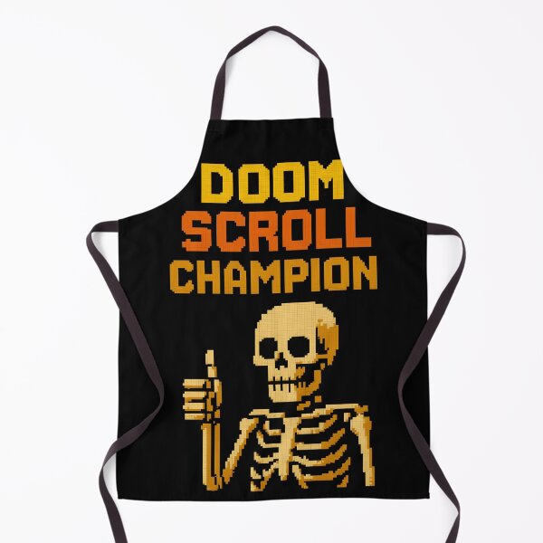 Item preview, Doom Scroll Champion. Funny, Skeleton. designed and sold by Shoot-The-Moon.