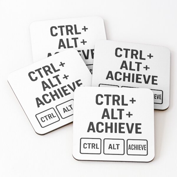 Item preview, CTRL + ALT + ACHIEVE designed and sold by TheWonkyEaselCo.