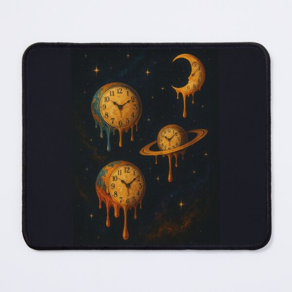 Item preview, Time Drips Eternal – Surreal Space Clocks designed and sold by A Sinister Sly.