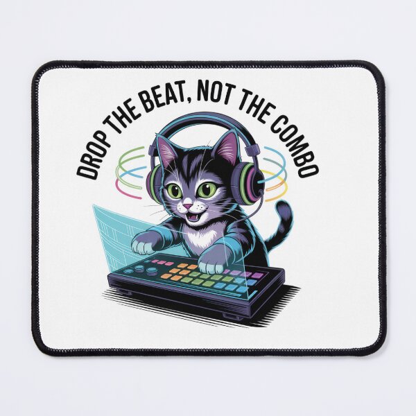 Item preview, DJ Cat – Drop the Beat Not the Combo designed and sold by EpicMediaShop.