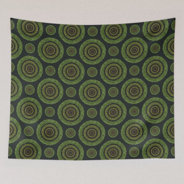 Item preview, Pattern of leafy wreaths designed and sold by Cherevan.