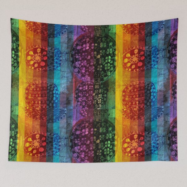Item preview, Batik Pattern Rainbow Saturation Collage designed and sold by AuroraXGreen.